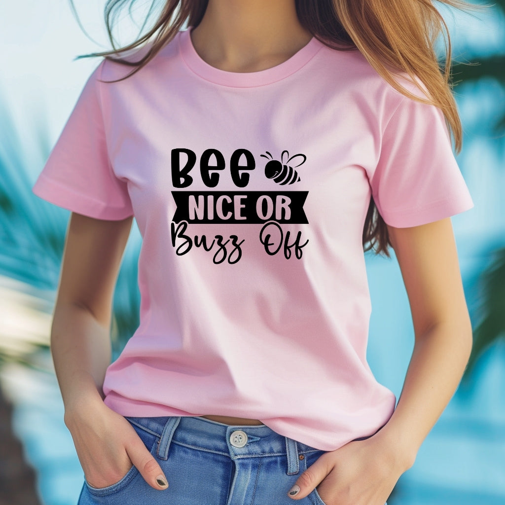 Bee Nice Or Buzz Off | Unisex T-shirt