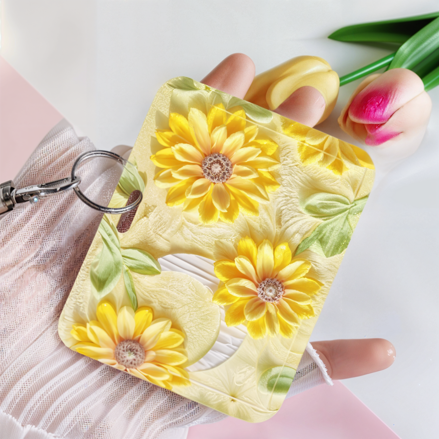 Horizontal Card Holder | Floral Design